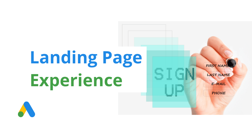 landing page and quality score