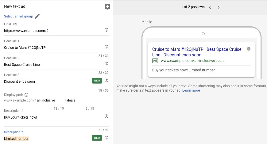 Google stops Expanded Text Ads