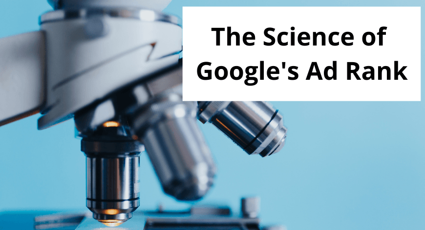 science of google's ad rank calculation