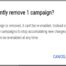 How to delete google ads campaigns